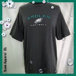 Eagles Black Team Apparel Tee Shirt Size XL
